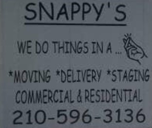 Snappy‘s Moving company logo