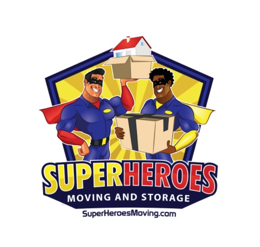 Superheroes Moving and Storage company logo