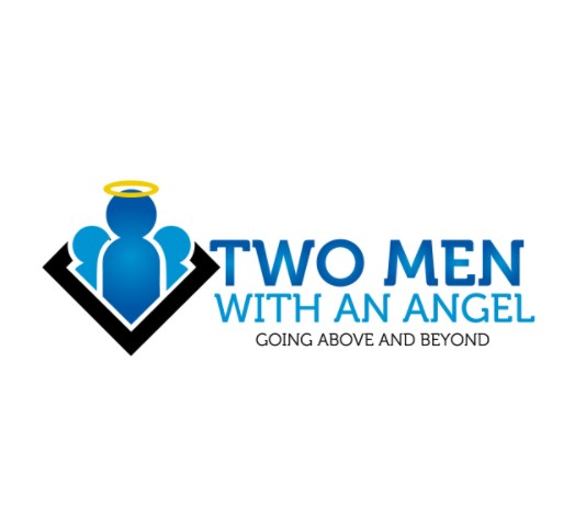 Two Men With An Angel Moving Services company logo