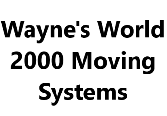Wayne's World 2000 Moving Systems company logo