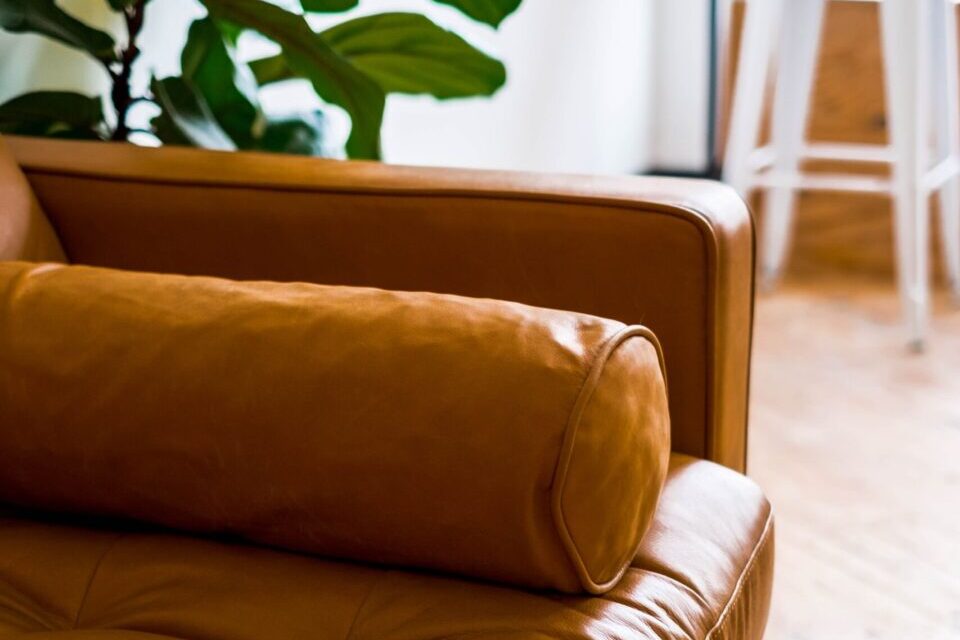 leather sofa bed