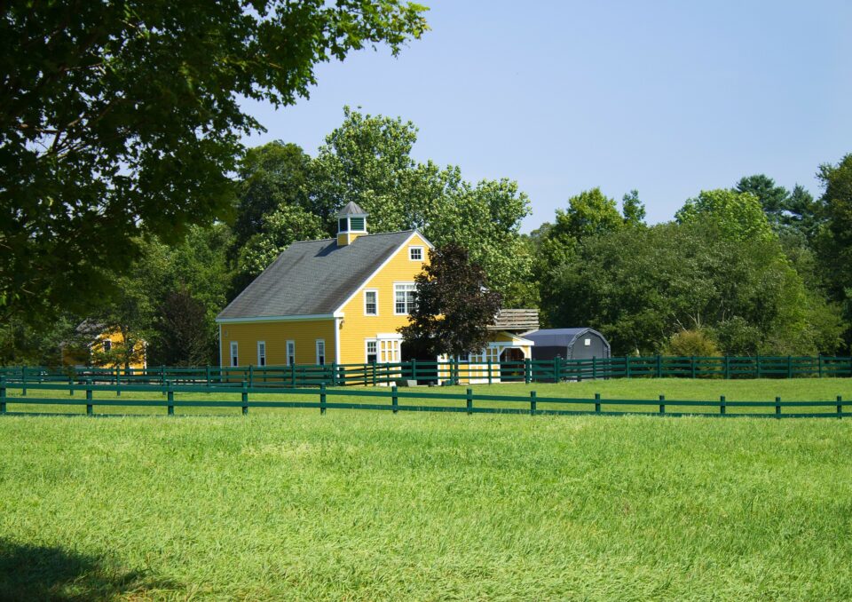 a country home in Massachusetts