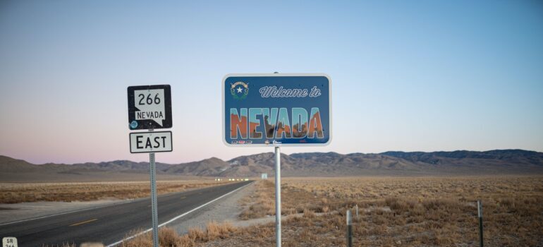 Sign Welcome to Nevada