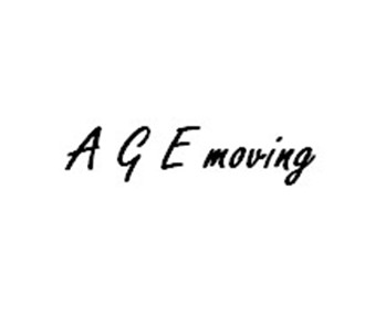 A G E moving company logo