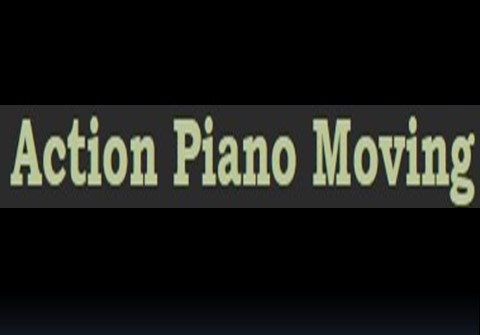 Action piano moving company logo