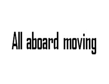 All aboard moving company logo
