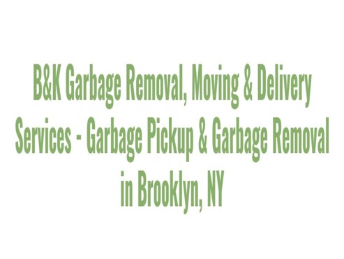 B&K moving and delivery services