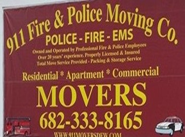 911 Fire & Police Moving company logo