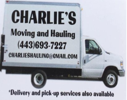 Charlie's Moving and Hauling company logo