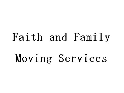 Faith and Family Moving Services