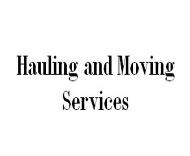 Hauling and Moving Services