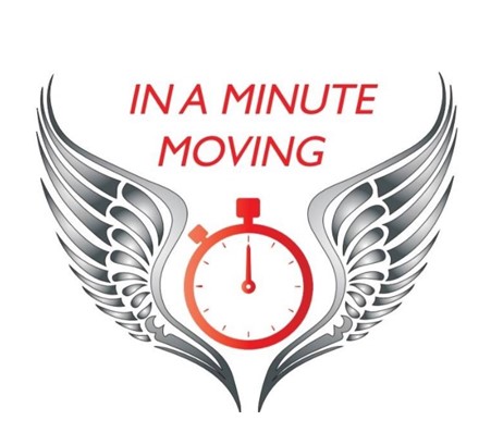 In A Minute Moving company logo