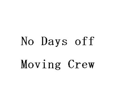 No Days Off Moving Crew