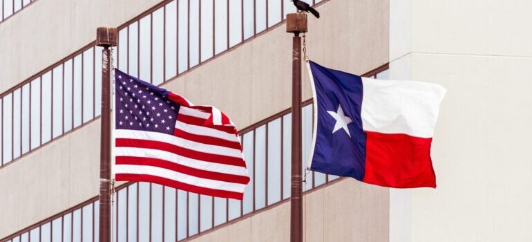 two flags on the wind