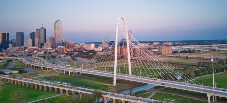 an air view of Dallas