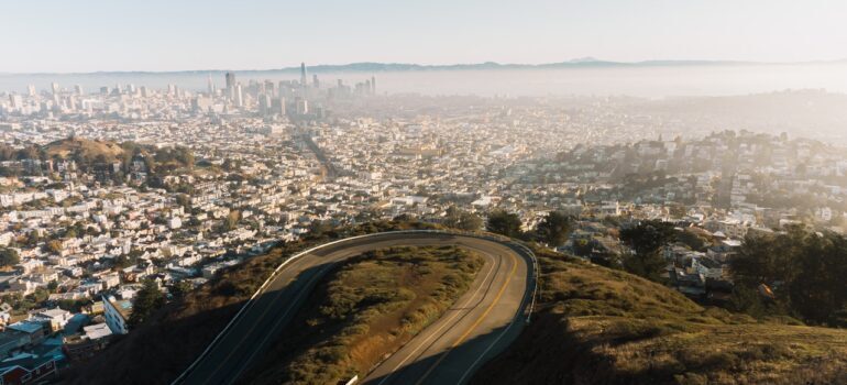 A view of the city from one of hidden gems of San Francisco - Twin Peaks.