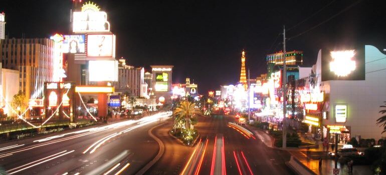 Nights in Vegas are bright and busy keep that in mind when moving