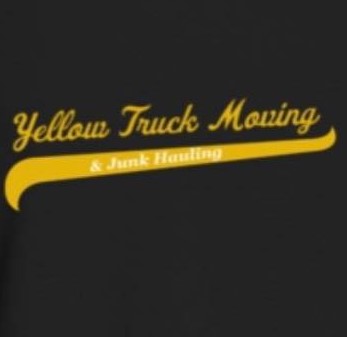 yellow truck moving