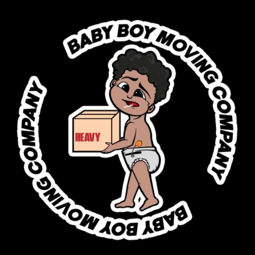 Baby Boy Moving company logo