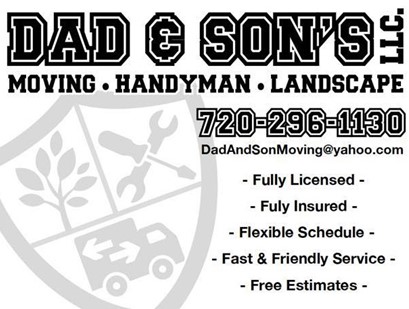 Dad & Son Moving company logo