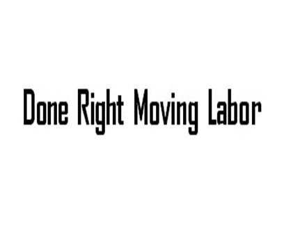 Done Right Moving Labor company logo