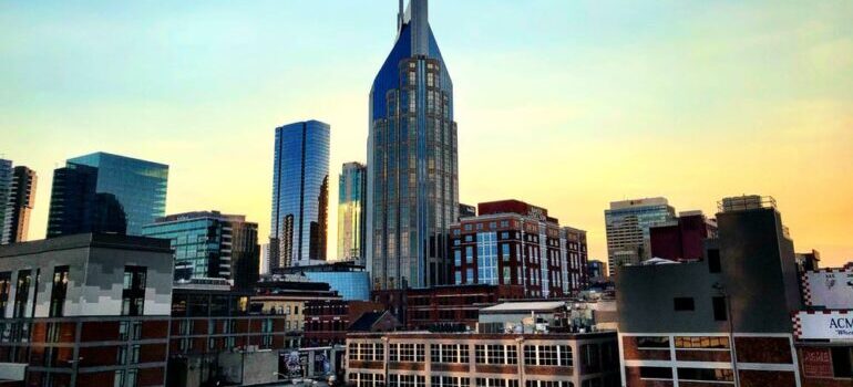 Modern buildings in Nashville. This place is among the best U.S. cities for renters