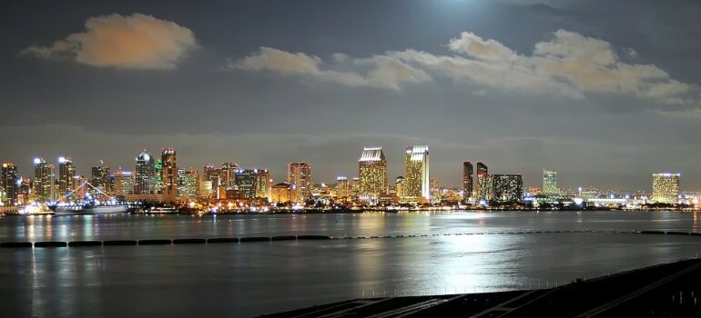 An aerial view of San Diego.