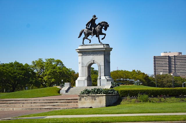 a statue in Houston