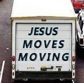 Jesus Moves Moving company logo