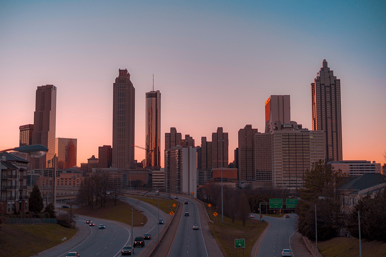 An aerial view of Atlanta.