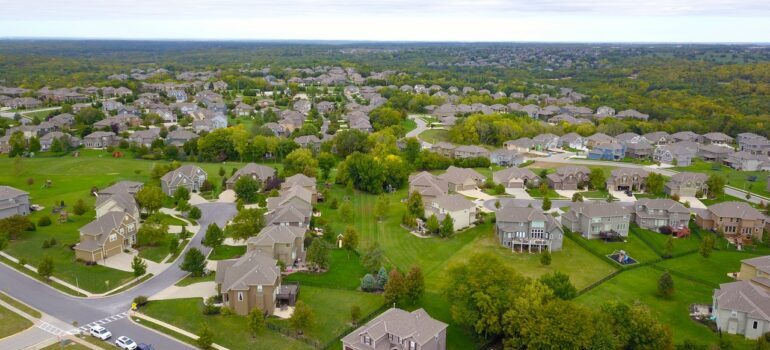 A beautiful, quiet neighborhood.