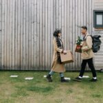 couple holding boxes