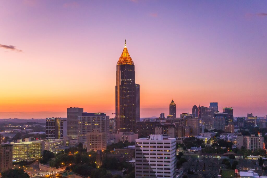 Atlanta, the capital city in Georgia