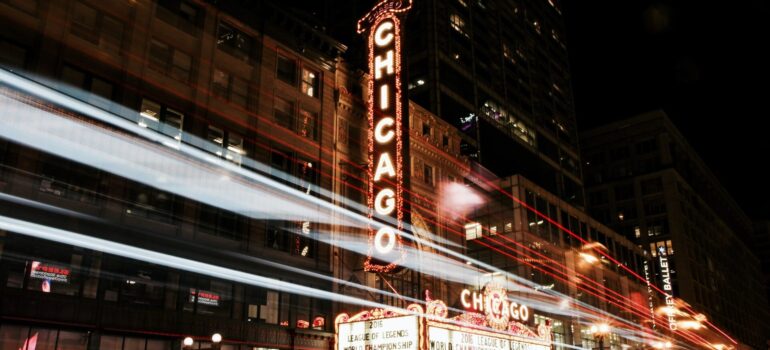 Street Chicago lights