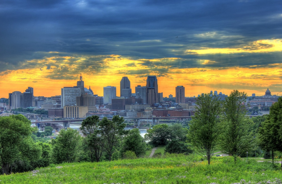 A view of the Twin Cities.