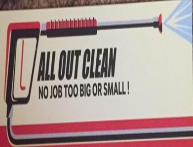 All Out Clean company logo