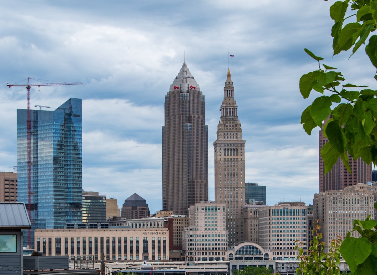 Cleveland Cityscape with Iconic Skyscrapers