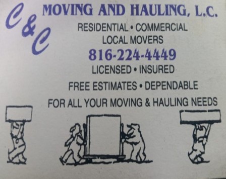 C & C Moving and Hauling company logo