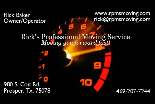 Rick's Professional Moving Service company logo