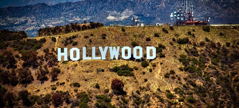 A Hollywood sign in Los Angeles.