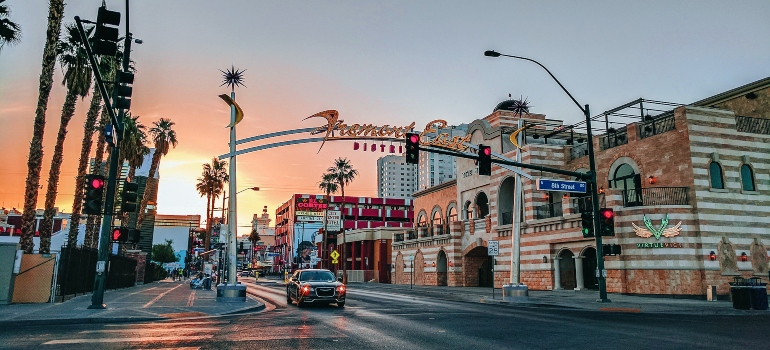 a street in Las Vegas