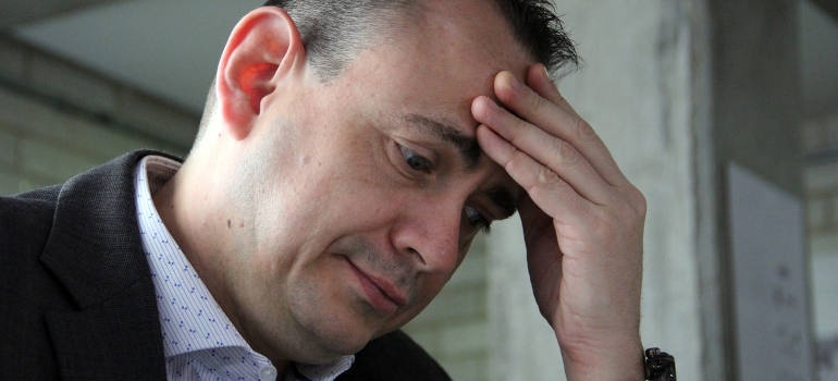 a man worried about having to pack the kitchen for the move