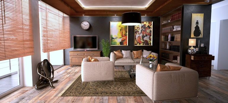 a beautiful living room 