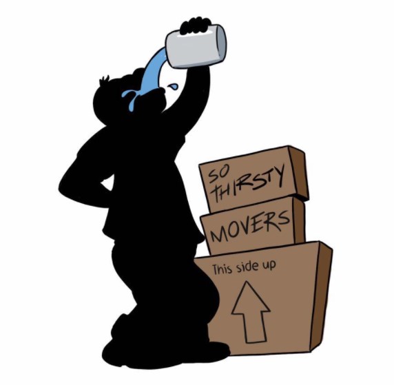 So Thirsty Movers company logo