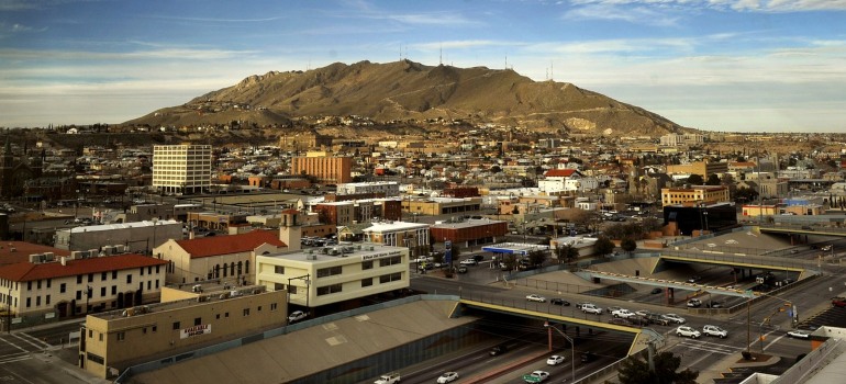 An aerial view of El Paso.