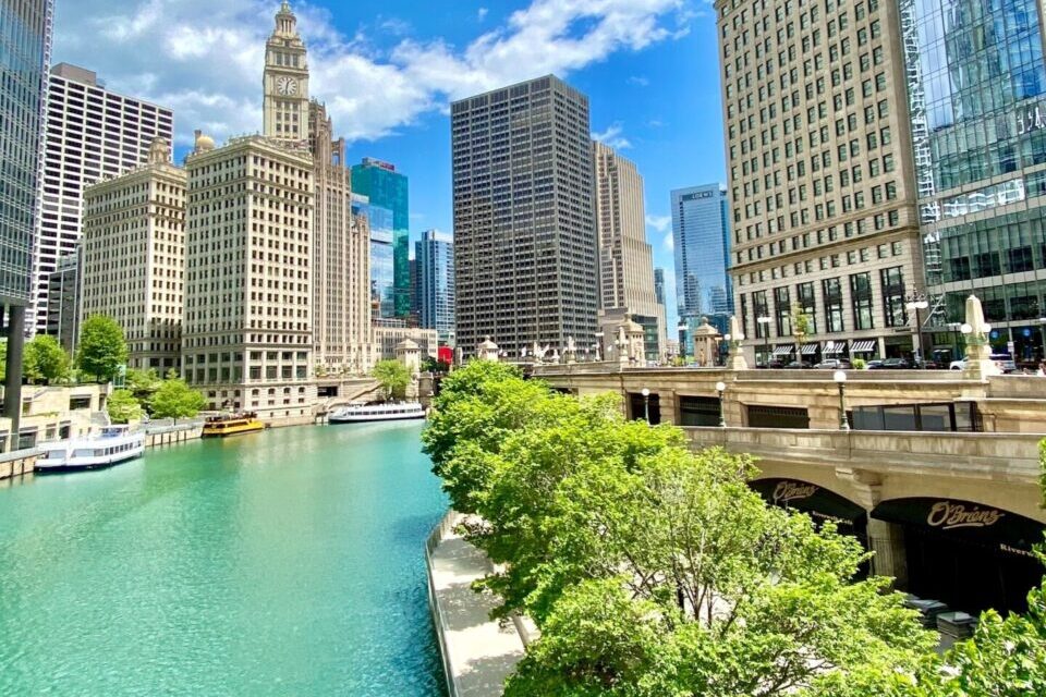 A Chicago river in Illinois