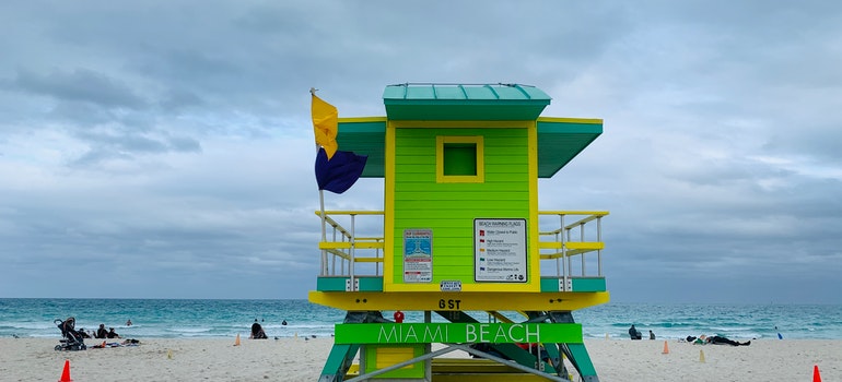 A picture of Miami Beach in Florida