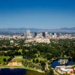 Denver, the capital city of the state where you might live after moving from Georgia to Colorado.