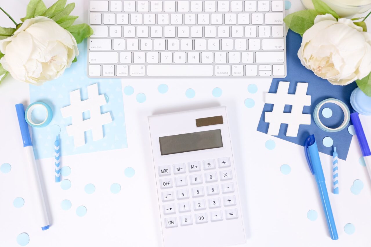 A keyboard and a calculator