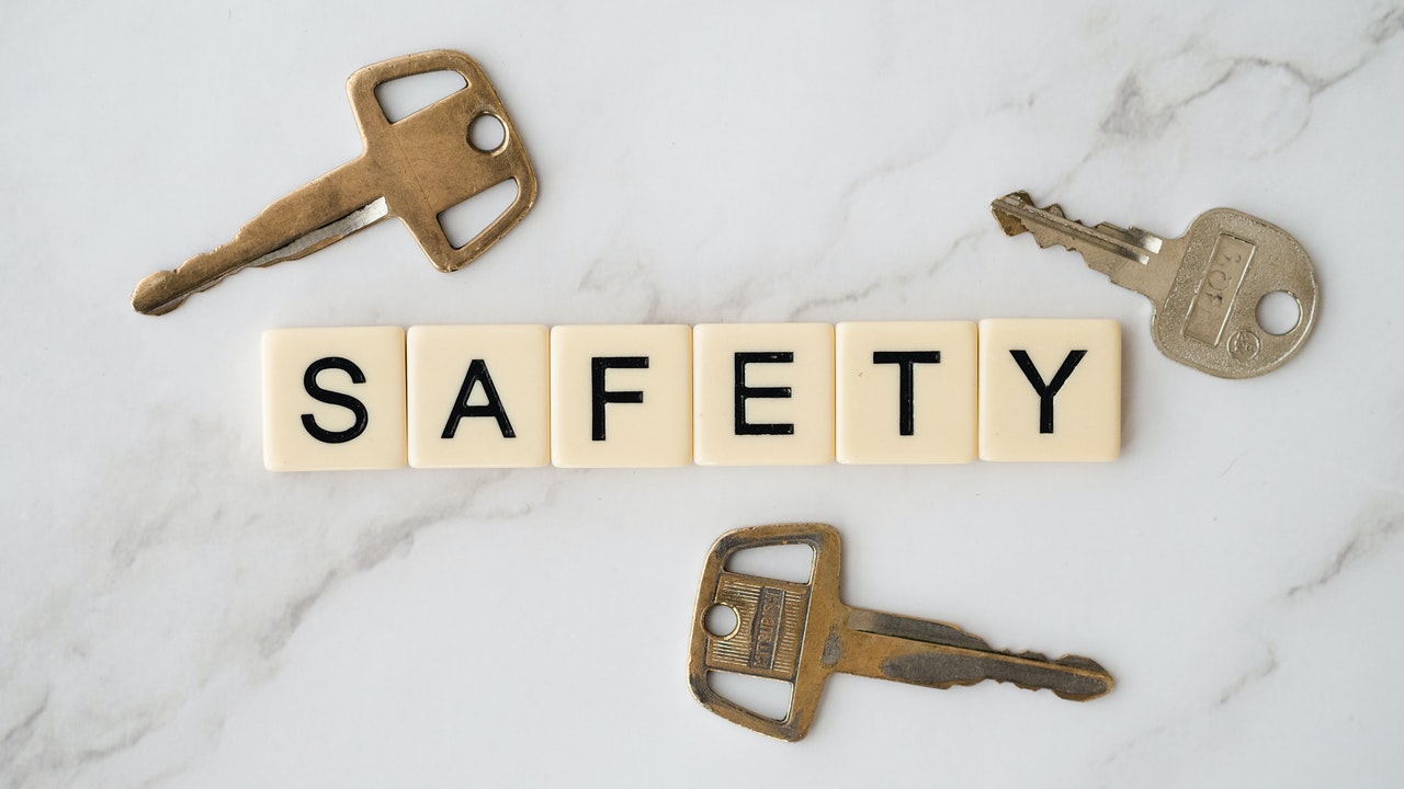 Safety written with blocks